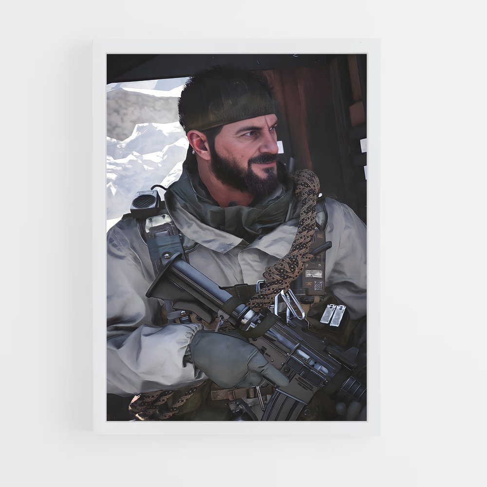 Poster Frank Woods: Opération Silence – affiche Call of Duty (vue 3)